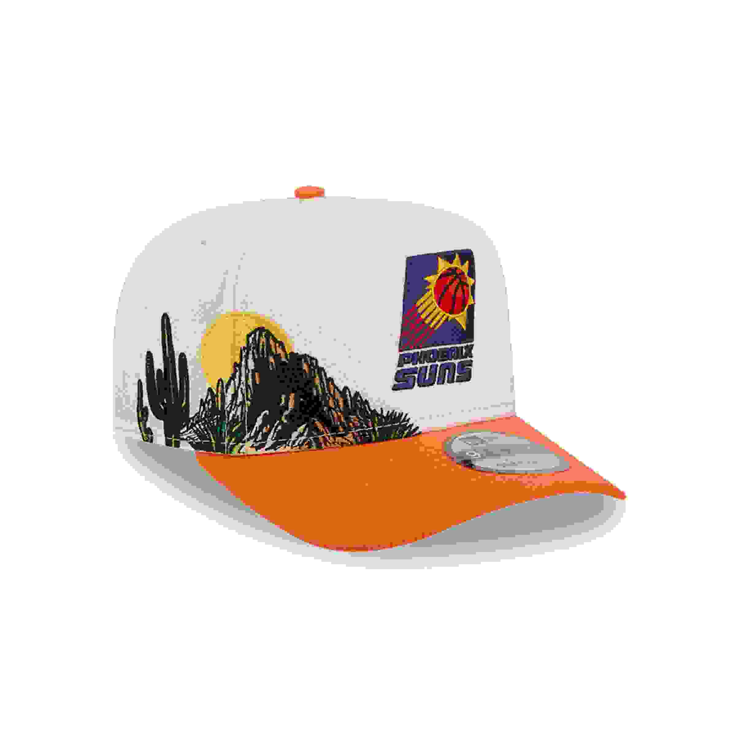 New Era Phoenix Suns 9FIFTY A-Frame Hardwood Classic Cream/Orange Snapback Hat